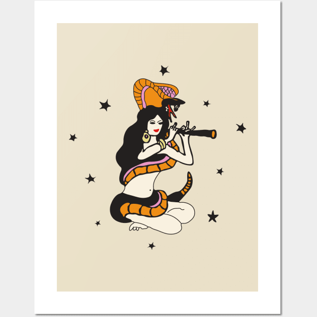 India Snake Charmer Wall Art by IAKUKI